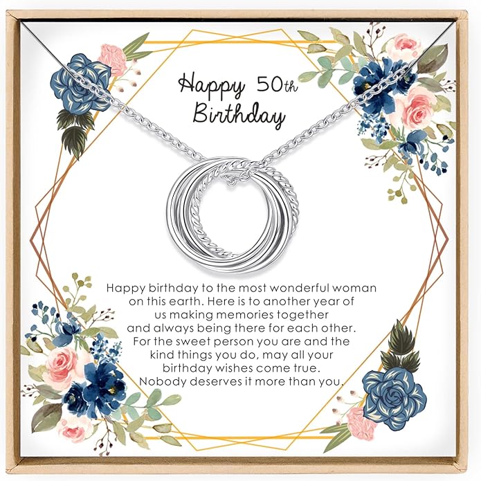 Birthday Gifts for Women Sterling Silver 30th 40th 50th 60th 70th 80th 90th Birthday Necklace For Her 3 4 5 6 7 8 9 Decade Jewelry 30 40 50 60 70 80 90 Years Old