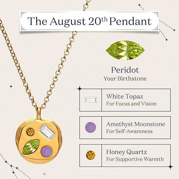 Birthdate 14k Gold Necklace for Women - 16-20in Adjustable 14 Karat Gold Chain with Lobster Clasp - Cadenas de Oro 14k Puro Para Mujer, Ladies Jewelry Birthstone