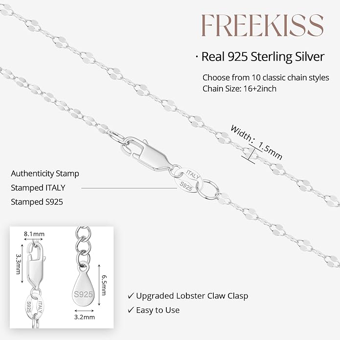 Freekiss Herringbone Necklace for Women,Dainty Gold Necklace,14k Gold Plated Snake,Gold Chain Choker Necklaces,Simple Gold Layered Necklaces,Gold Jewelry Gift for Women