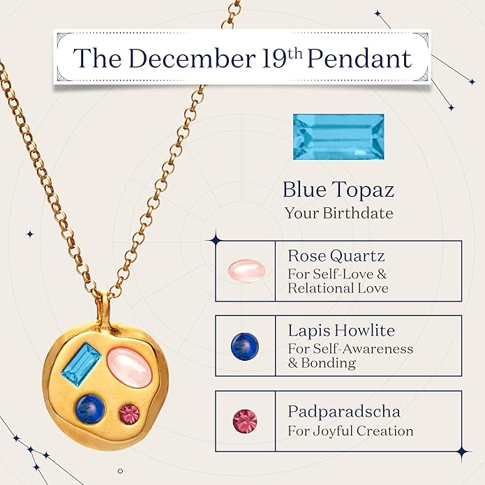 Birthdate 14k Gold Necklace for Women - 16-20in Adjustable 14 Karat Gold Chain with Lobster Clasp - Cadenas de Oro 14k Puro Para Mujer, Ladies Jewelry Birthstone