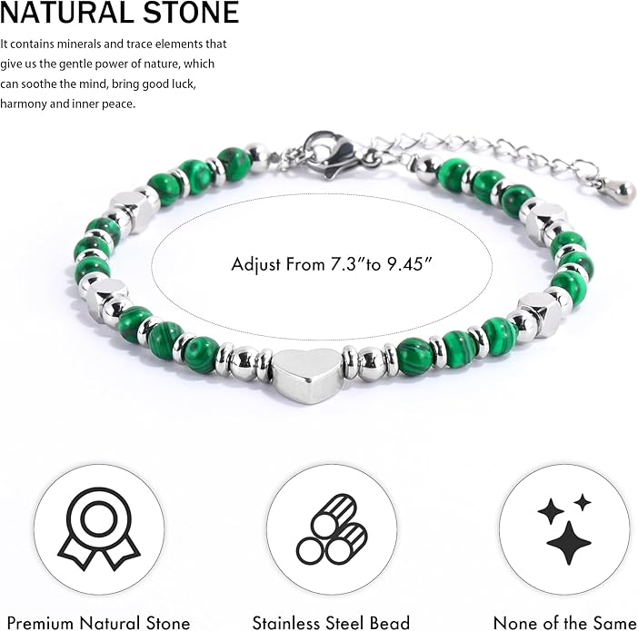 VIBILIA Cross Beaded Bracelets for Women, Inspirational Natural Heart Religious Bracelets for Women, Birthday Christian Gifts for Women on Thanksgiving Christmas Gifts