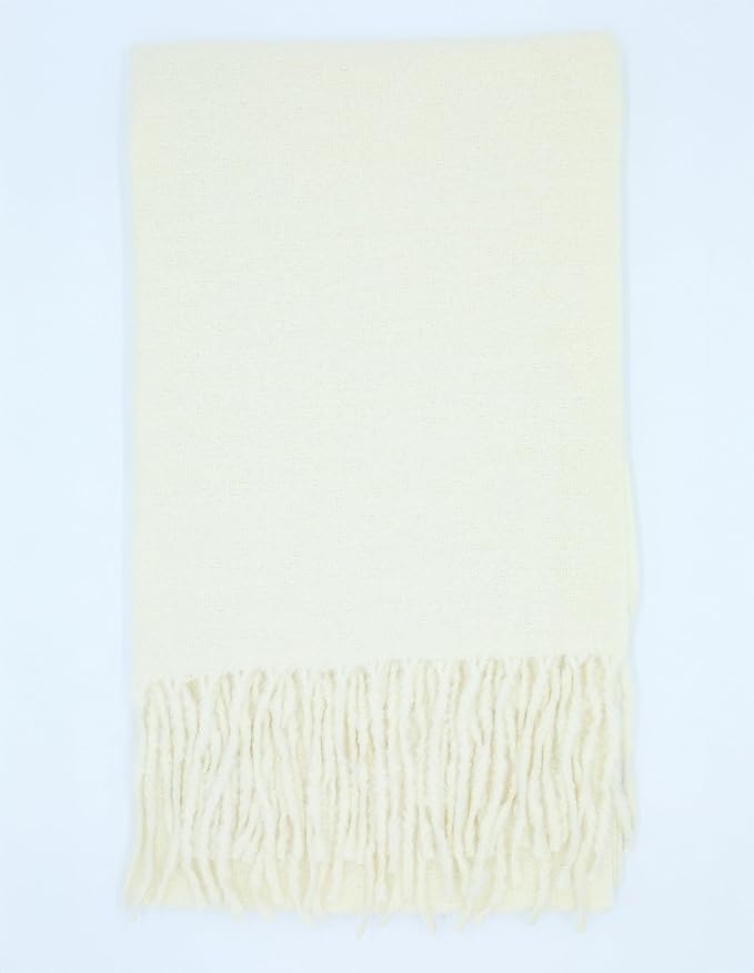 Achillea Warm Cashmere-Feel Winter Scarf – Thick Pashmina Shawl Wrap for Cold Weather