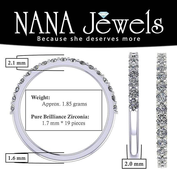 NANA Jewels Sterling Silver Engagement Rings for Women - Choose Simulated Morganite, Citrine, Aquamarine & More