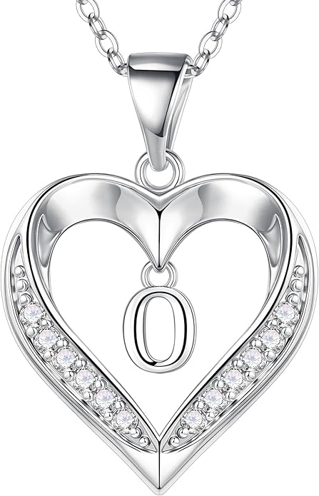 Turandoss Heart Initial Necklaces for Women - Dainty 14K Gold Plated CZ Heart Pendant Necklace with Tiny Letter A-Z, Non Tarnish Waterproof Trendy Jewelry Gifts for Mom Wife Girlfriend