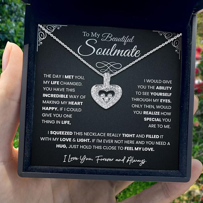 TRYNDI To My Wife Necklace from Husband - Soulmate, Girlfriend, Fiance Gift for Anniversary, Birthday, Christmas, Valentine's Day, Mother's Day - Romantic Wife Christmas Gift ideas
