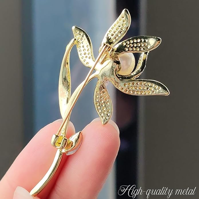 la luen Brooch Pins For Women Fashion Elegant Brooches Lapel Badges Coat Sweater Scarves Shawl Dress Accessory Wedding Party Prom Jewelry