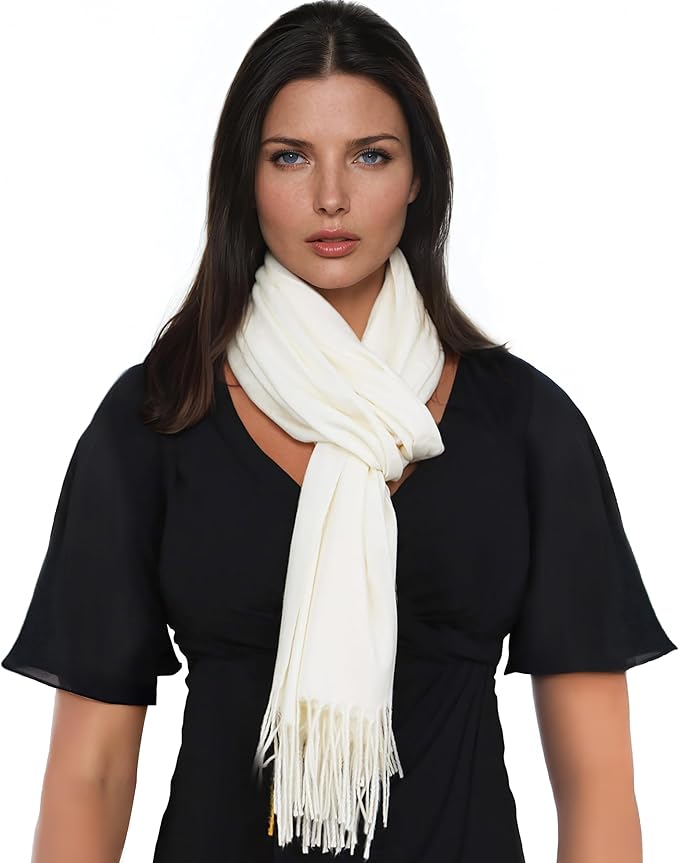 Ocomfly 100% Pashmina Scarf for Women - Premium Womens Scarves - Gift Boxed - Shawls or Wraps - Ultra Soft and Warm