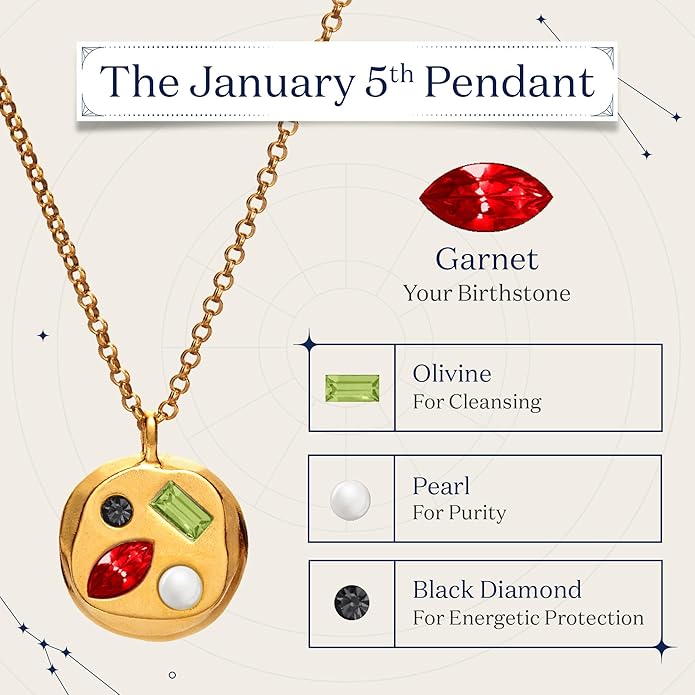 Birthdate 14k Gold Necklace for Women - 16-20in Adjustable 14 Karat Gold Chain with Lobster Clasp - Cadenas de Oro 14k Puro Para Mujer, Ladies Jewelry Birthstone