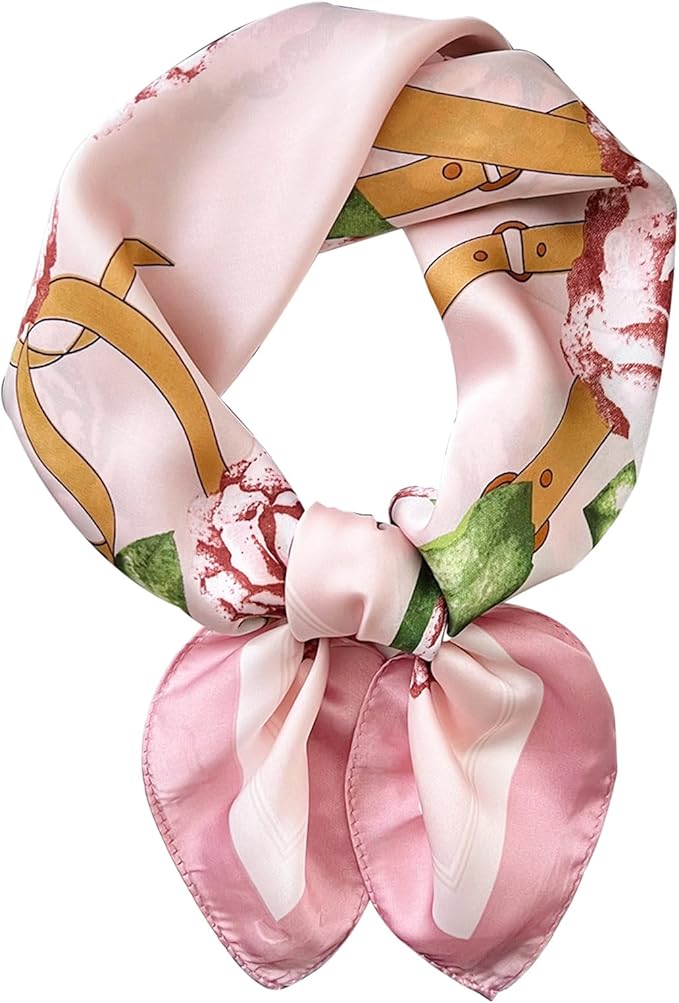 Hioyiwse Satin Bandanas Head Scarf For Women Hair Scarves Accessories Lightweight Fashion Wrap Neck Silk Sleeping Headscarf