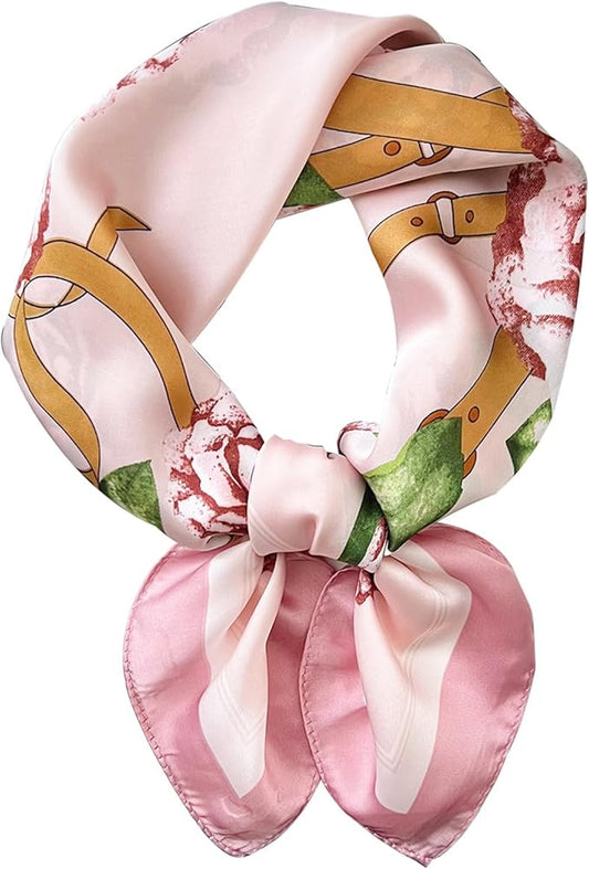 Hioyiwse Satin Bandanas Head Scarf For Women Hair Scarves Accessories Lightweight Fashion Wrap Neck Silk Sleeping Headscarf