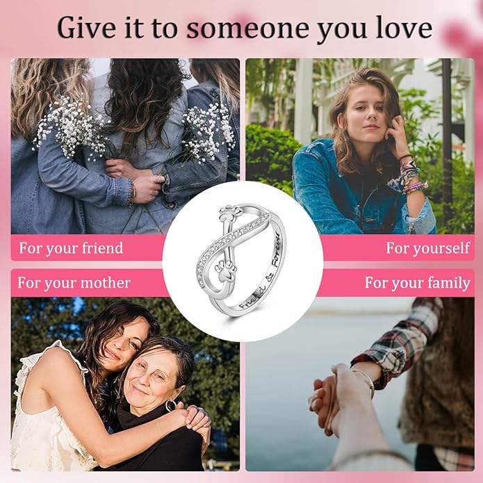 NARMO 925 Sterling Silver Rings for Women Evil Eyes Rings Entwined Line Cubic Zirconia Rings Simple Stackable Finger Rings Engagement Ring Personality Rings Size 6-9