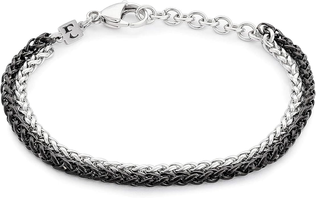 Galis Mens Bracelet Dvir - Stainless Steel for Men, Non Tarnish Rope Chain Bracelets, Stylish Birthday, Gift for Men, Dad, Husband, Boyfriend