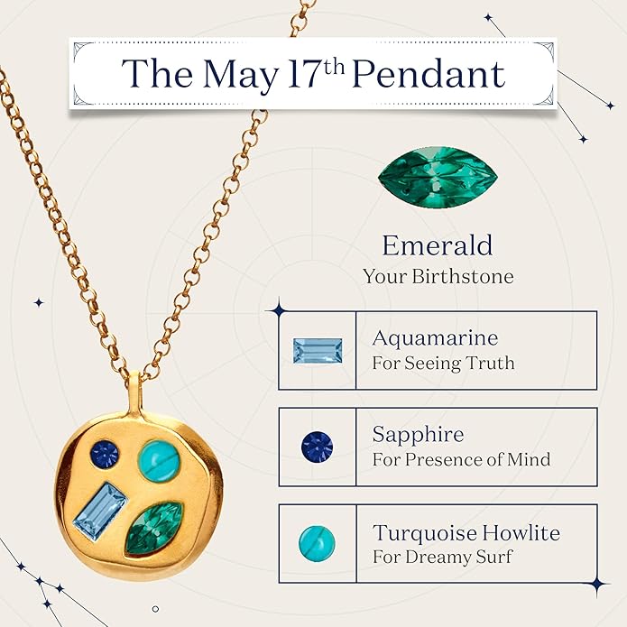 Birthdate 14k Gold Necklace for Women - 16-20in Adjustable 14 Karat Gold Chain with Lobster Clasp - Cadenas de Oro 14k Puro Para Mujer, Ladies Jewelry Birthstone