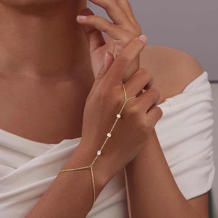 Gold Bracelets for Women Non Tainish,Dainty Bracelets Stack for Women Trendy, Gold Plated Cuff Bracelets Stack With Beaded Cuban Paperclip Snake Rope Bangle Hand Chain Jewelry Gifts for Women