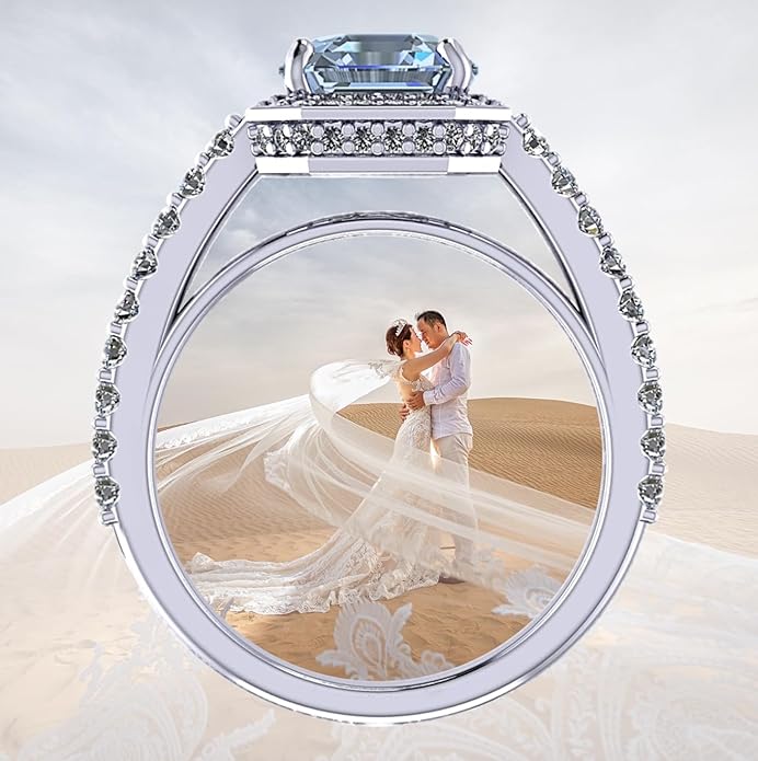 NANA Jewels Sterling Silver Engagement Rings for Women - Choose Simulated Morganite, Citrine, Aquamarine & More