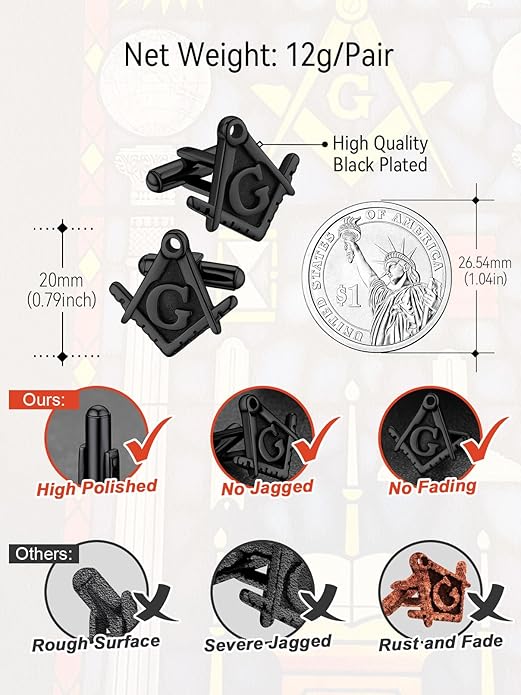 FaithHeart Mens Cufflinks, Norse Viking Tuxedo Shirt Cuff Links, Stainless Steel Cuff Links and Shirt Studs, Gift Box