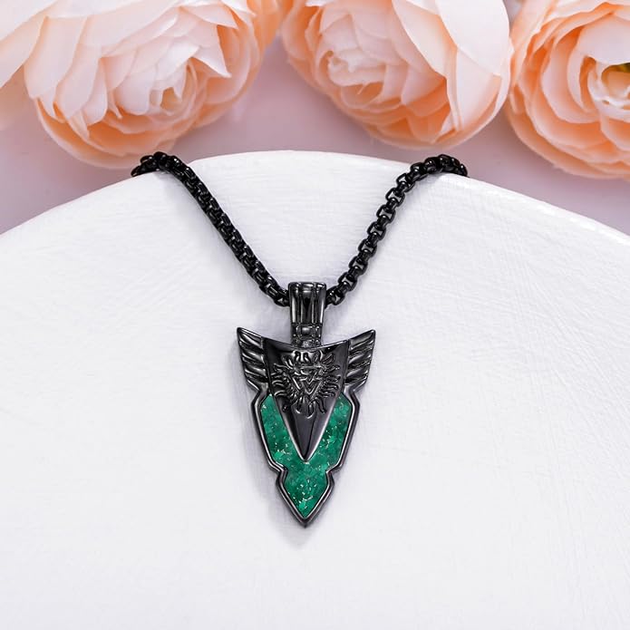 KoyeKei Viking Necklace for Men 925 Sterling Silver Viking Norse Pagan Jewelry Gifts for Women