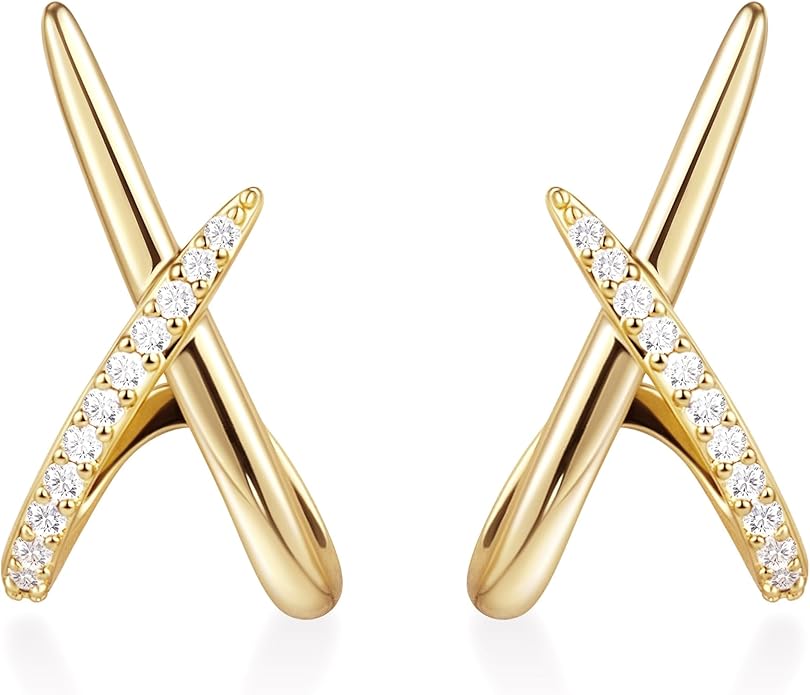 Gold Stud Earrings for Women Trendy, Simple Minimalist Gold Stud Earrings, Dainty Simple Earring for Women‘s Fashion Gifts