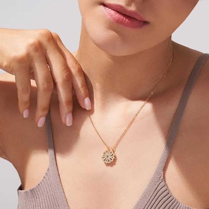 Tewiky Cute Heart Necklace Tiny 14k Gold Heart Pendant Choker Necklaces Small Gold Love Open Heart Chain Necklace for Women Dainty Gold Necklace Gifts for Her
