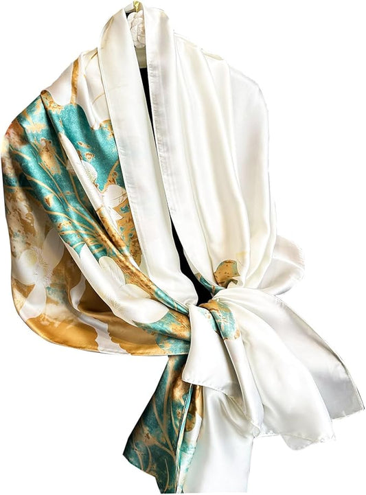 Hioyiwse Shawl Scarf For Women Lightweight Scarves Floral Pattern Formal Evening Dressesformal Shawl Summer Wraps