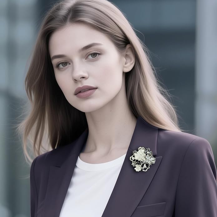 SinglinArt Womens Brooches and Pins for Girls Fashion Statement Jewelry