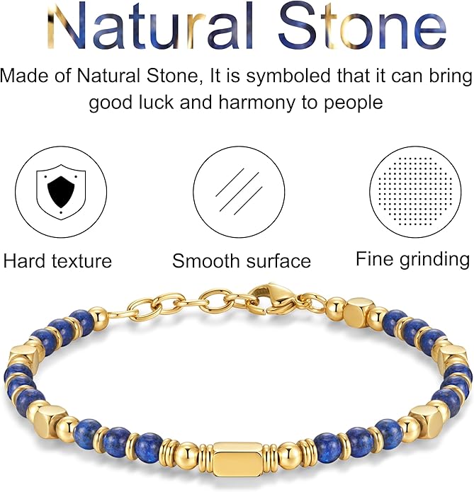 Beaded Bracelets for Women - Silver and Gold Boho Bracelets, Trendy Jewelry Gifts for Lover, Mom, Friends