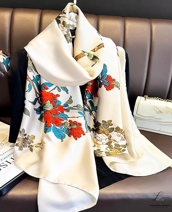 Hioyiwse Shawl Scarf For Women Lightweight Scarves Floral Pattern Formal Evening Dressesformal Shawl Summer Wraps