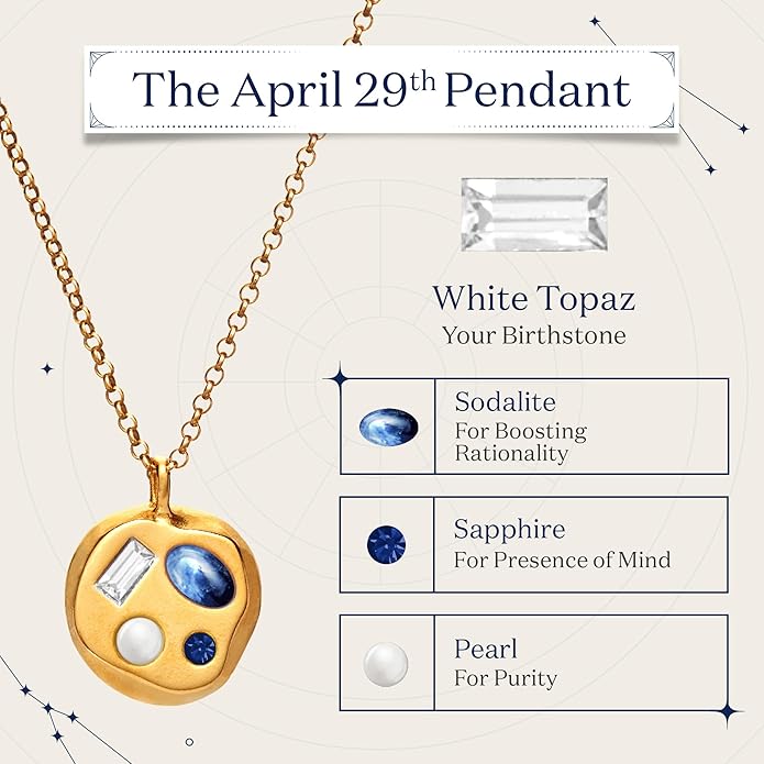 Birthdate 14k Gold Necklace for Women - 16-20in Adjustable 14 Karat Gold Chain with Lobster Clasp - Cadenas de Oro 14k Puro Para Mujer, Ladies Jewelry Birthstone