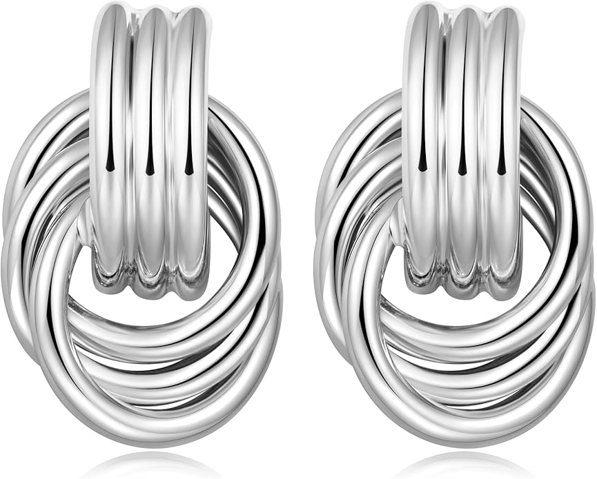 LILIE&WHITE Gold Chain Dangle Earrings - Women's Hypoallergenic Fashion Gift Earrings