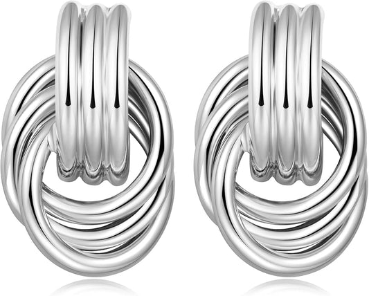 LILIE&WHITE Gold Chain Dangle Earrings - Women's Hypoallergenic Fashion Gift Earrings