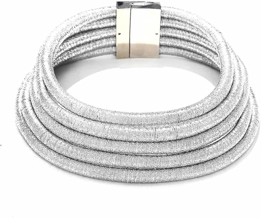 African Choker Necklace Gold Rope Weave Collar Layered Boho Tribal Chokers Multilayer Statement Party Jewelry Accessories for Women