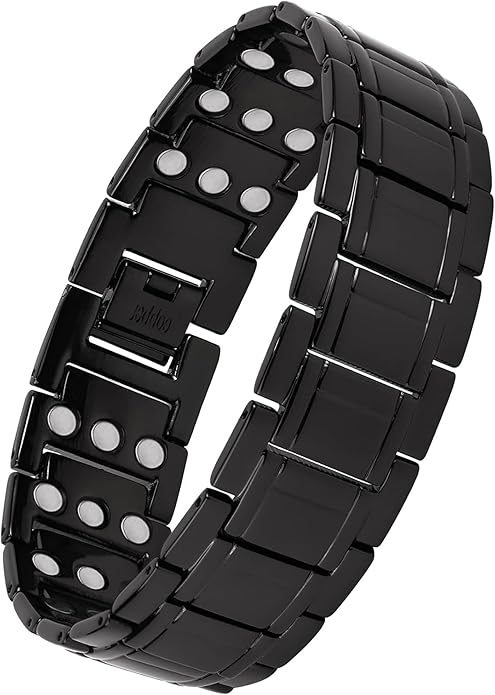 Feraco Copper Bracelet for Men 3X Strength,Magnetic Therapy Bracelet Copper Jewelry with Powerful 3800 Gauss Magnets,Premium Fold-Over Clasp