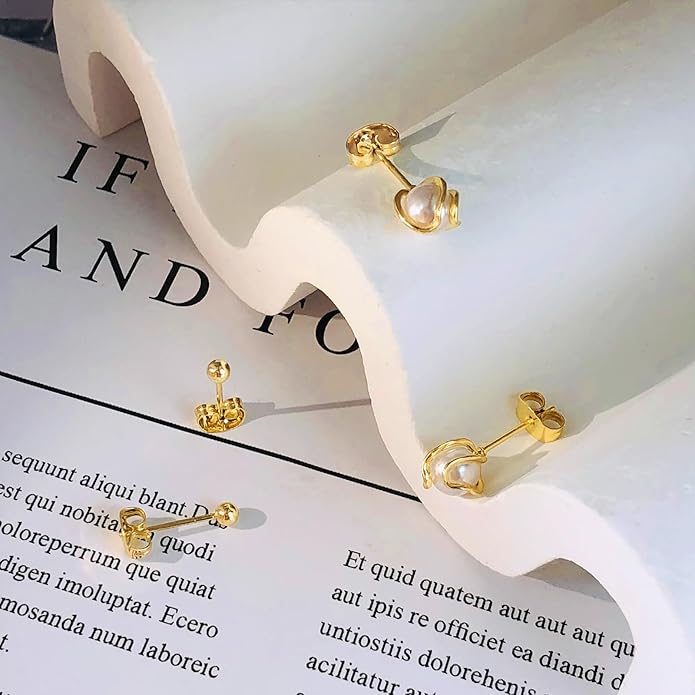 Zeffy Pearl Earrings for Women 14k Gold/Silver Pearl Drop Earrings Long White Pearl Tassel Dangle Statement Earrings Bridal Wedding Dainty Prom Earrings Birthday Gifts Jewelry