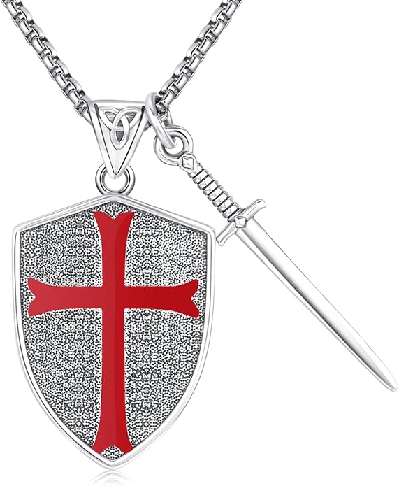Taioiat Saint Necklace 925 Sterling Silver St Necklace Amulet Pendant Jewelry Religious Gift for Men Women
