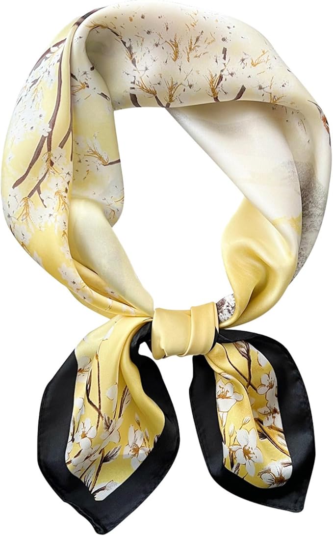 Hioyiwse Satin Bandanas Head Scarf For Women Hair Scarves Accessories Lightweight Fashion Wrap Neck Silk Sleeping Headscarf