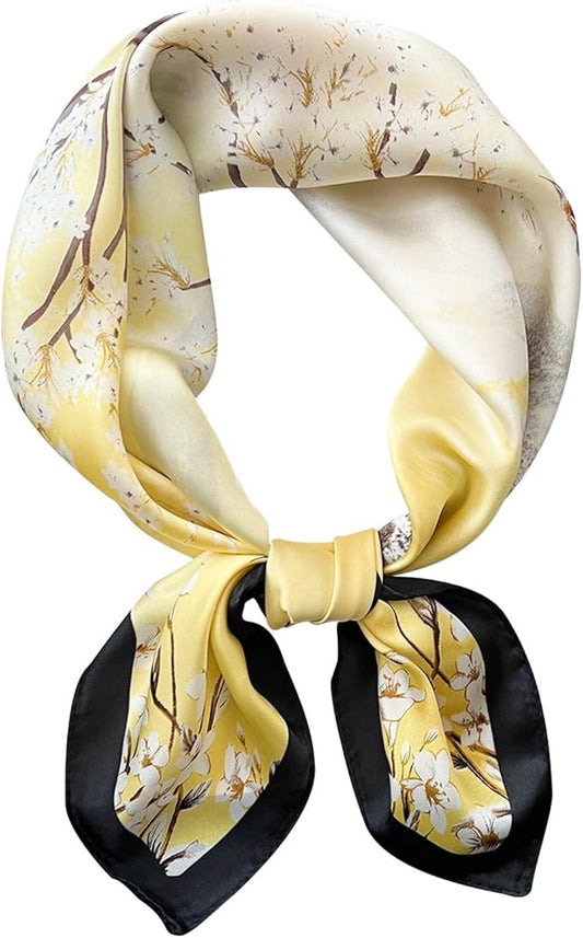 Hioyiwse Satin Bandanas Head Scarf For Women Hair Scarves Accessories Lightweight Fashion Wrap Neck Silk Sleeping Headscarf