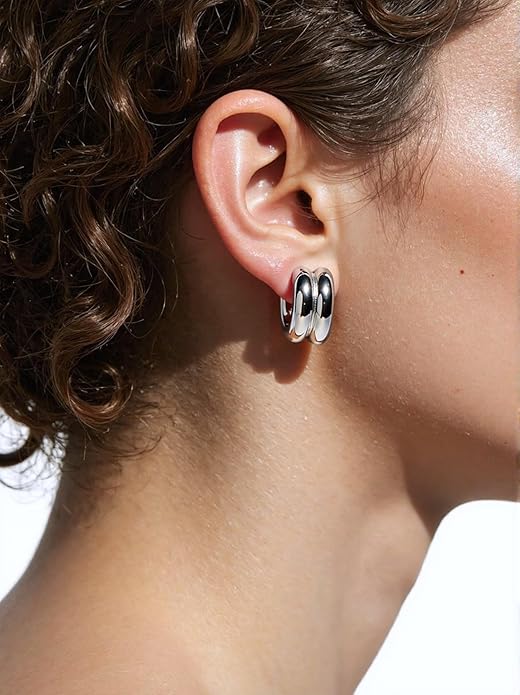 Trendy 14K Gold Plated Knot Earrings are Thick and Charming Pendant Earrings for Women They are Lightweight Hypoallergenic Fashion Accessories Jewelry Gifts for Women
