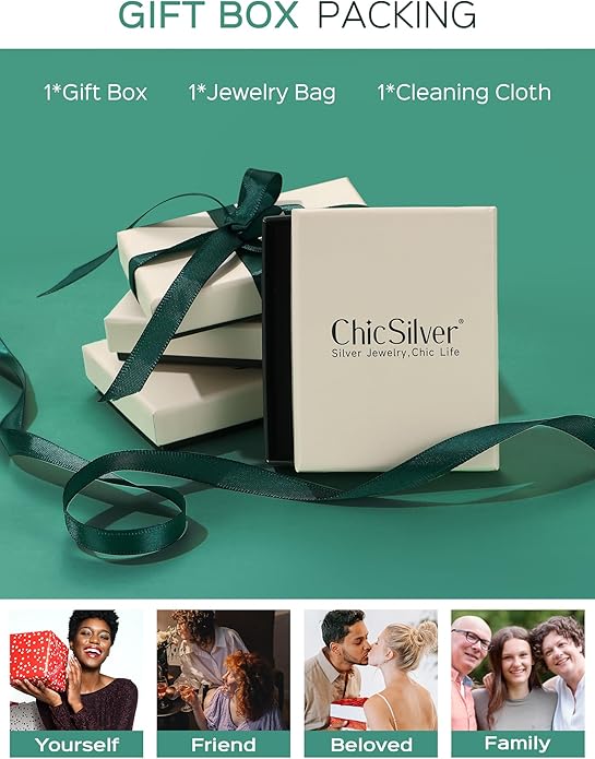 ChicSilver Sterling Silver Anklets for Women 925 Ankle Bracelets for Women Layered Heart Anklet With Beaded Anklets for Women