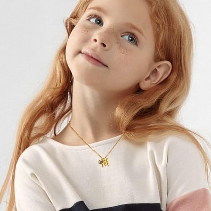 Custom4U Personalized Initial Picture Necklace for Women, Projection Necklace with Picture Inside, Gold/Silver Letter Pendant Necklace, Custom Photo Gifts for Mom Wife Birthday Valentines