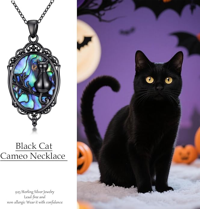 KoyeKei Sterling Silver Halloween Necklace Gothic Jewelry Gifts for Women Men