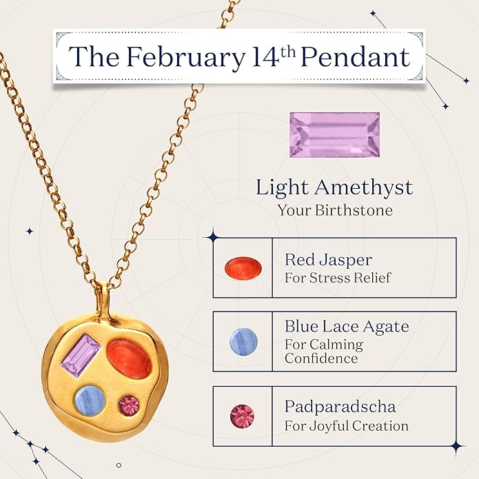 Birthdate 14k Gold Necklace for Women - 16-20in Adjustable 14 Karat Gold Chain with Lobster Clasp - Cadenas de Oro 14k Puro Para Mujer, Ladies Jewelry Birthstone