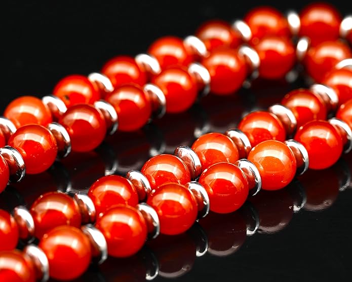 Natural Carnelian Agate Silver Pendant, Genuine Black Onyx Beaded Necklace, Gemstone Strong Necklace, 18x13 Cabachon, Fashion Dainty Jewelry, Healing Crystal Chakra Necklace, Minimalist Necklace