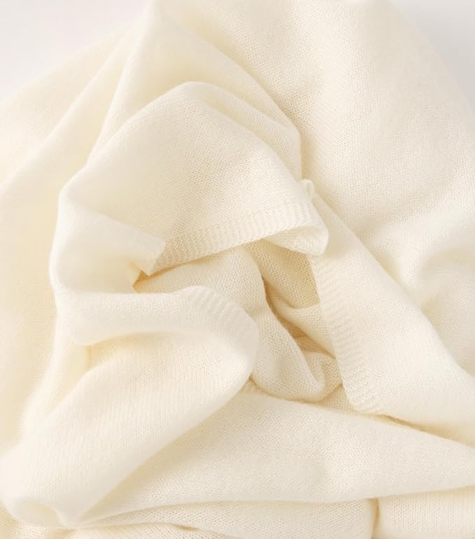 ENETIX Women's Cashmere Wool Oversized Shawl Wrap, Solid Color Pashmina Ultra Soft Stole Scarf for Women with Gift Box