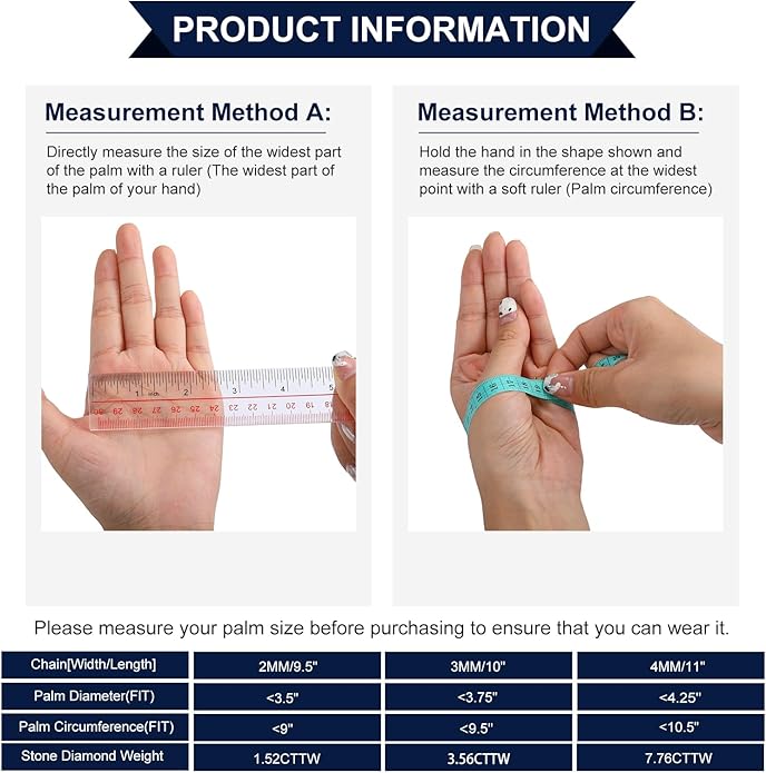 Moissanite Tennis Bracelet 1.52ct-7.76ct Adjustable Bracelet for Women 18K White Gold Plated S925 Sterling Silver Tennis Bracelet D Color VVS1 Round Cut 2/3/4mm Moissanite Bracelet Gifts for Wife/Mom