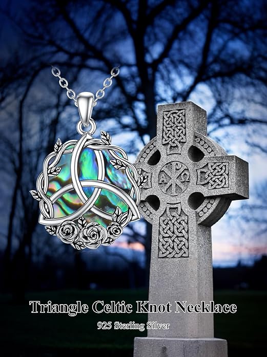 Seiyang 925 Sterling Silver Mustard Seed/Cross/Star of David/Triquetra Trinity Knot/Celtic/Claddagh Necklace Christian/Irish Jewelry Gifts for Women Mom Her