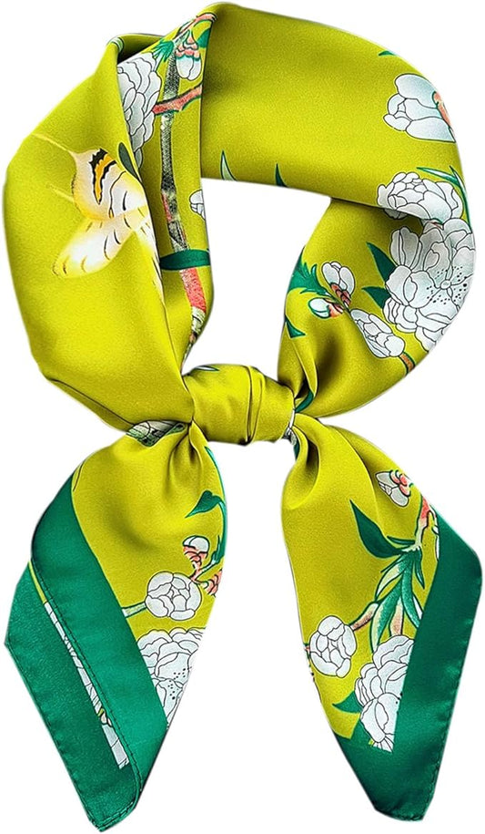 Hioyiwse Satin Bandanas Head Scarf For Women Hair Scarves Accessories Lightweight Fashion Wrap Neck Silk Sleeping Headscarf