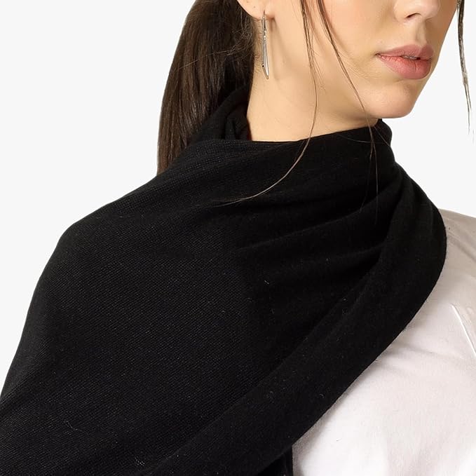 ROSERA Cashmere 100% Cashmere Knitted Wrap Pashmina Shawl Extra Large Scarf Stole for Women Travel
