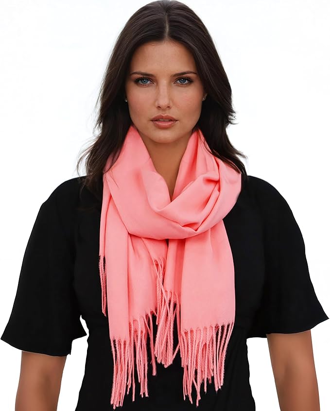 Ocomfly 100% Pashmina Scarf for Women - Premium Womens Scarves - Gift Boxed - Shawls or Wraps - Ultra Soft and Warm