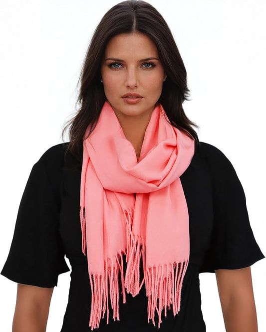Ocomfly 100% Pashmina Scarf for Women - Premium Womens Scarves - Gift Boxed - Shawls or Wraps - Ultra Soft and Warm