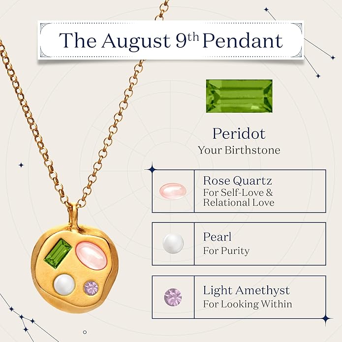 Birthdate 14k Gold Necklace for Women - 16-20in Adjustable 14 Karat Gold Chain with Lobster Clasp - Cadenas de Oro 14k Puro Para Mujer, Ladies Jewelry Birthstone
